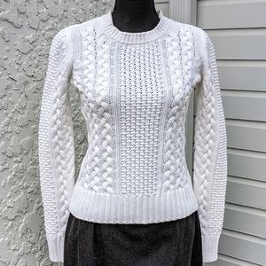 Michael Kors Cotton Knit Crew Neck Sweater
